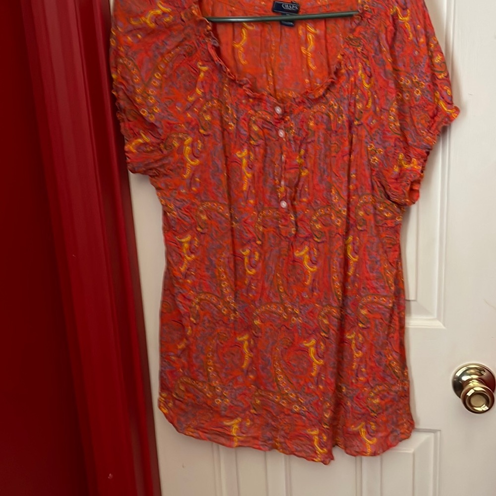 Lightweight summer top. Bright colors